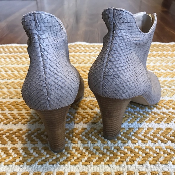 👌🏻 NWT PAUL GREEN TOPAZ SNAKE Open Toe Bootie - Picture 5 of 8